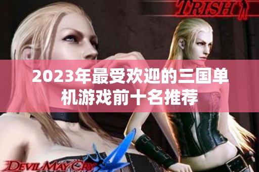2023年最受欢迎的三国单机游戏前十名推荐