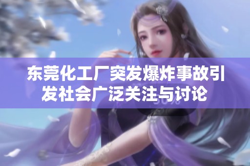 东莞化工厂突发爆炸事故引发社会广泛关注与讨论