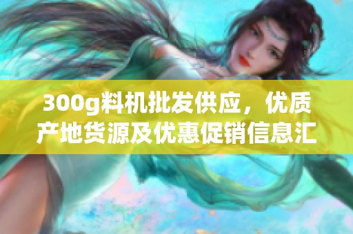 300g料机批发供应，优质产地货源及优惠促销信息汇总