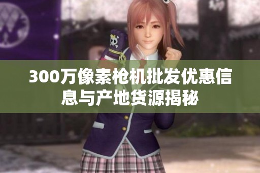 300万像素枪机批发优惠信息与产地货源揭秘