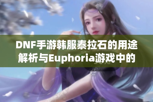 DNF手游韩服泰拉石的用途解析与Euphoria游戏中的作用探讨