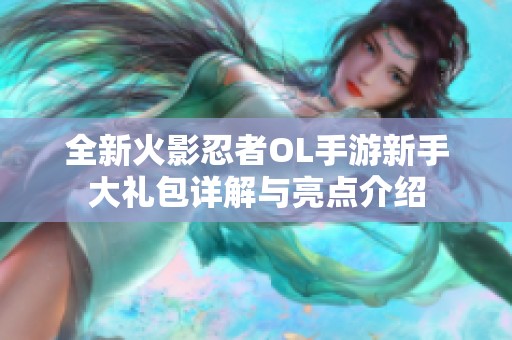 全新火影忍者OL手游新手大礼包详解与亮点介绍