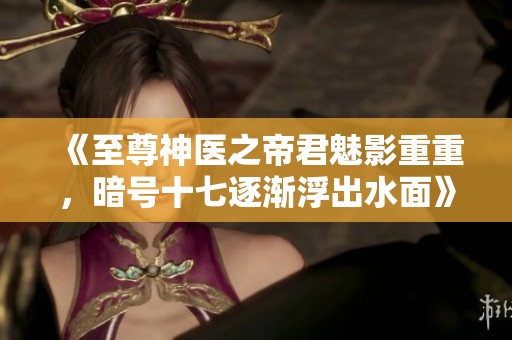 《至尊神医之帝君魅影重重，暗号十七逐渐浮出水面》