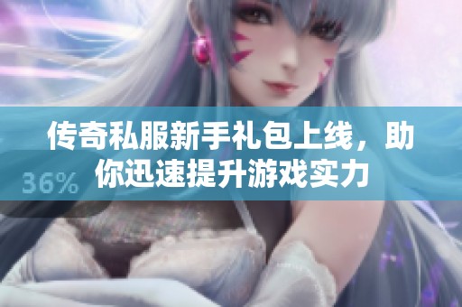 传奇私服新手礼包上线，助你迅速提升游戏实力