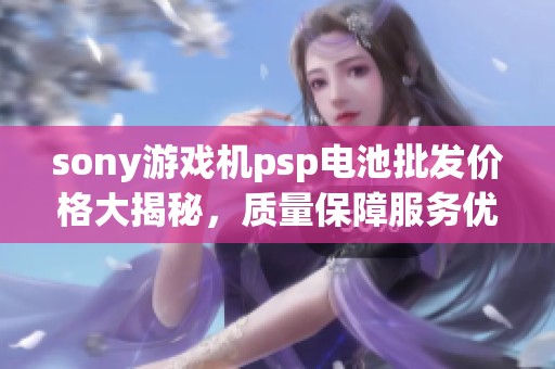 sony游戏机psp电池批发价格大揭秘，质量保障服务优质