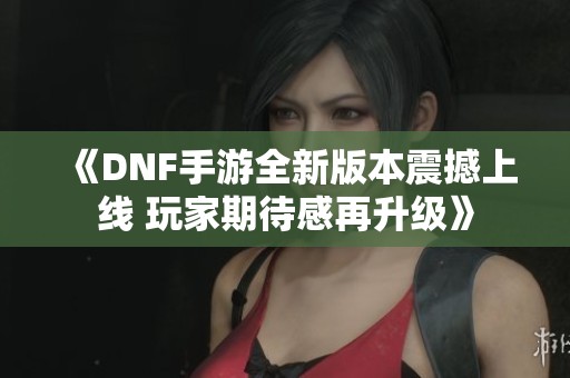 《DNF手游全新版本震撼上线 玩家期待感再升级》
