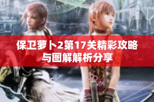 保卫萝卜2第17关精彩攻略与图解解析分享