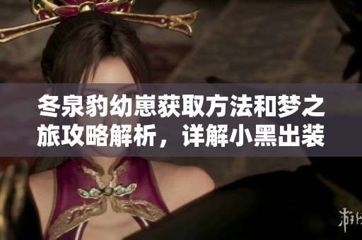 冬泉豹幼崽获取方法和梦之旅攻略解析，详解小黑出装与赛尔号精灵图