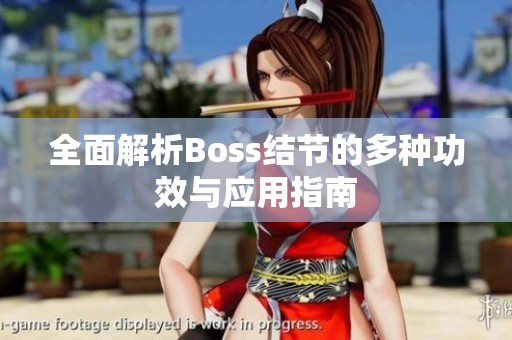 全面解析Boss结节的多种功效与应用指南