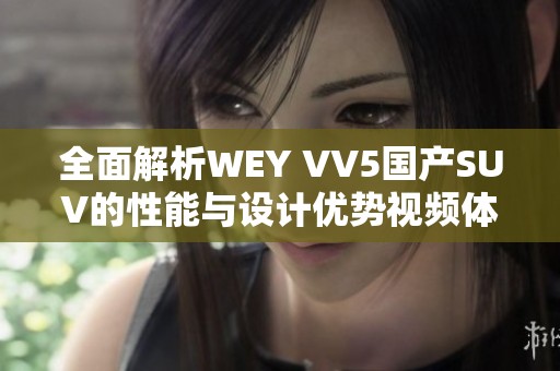 全面解析WEY VV5国产SUV的性能与设计优势视频体验