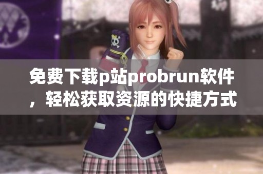 免费下载p站probrun软件，轻松获取资源的快捷方式