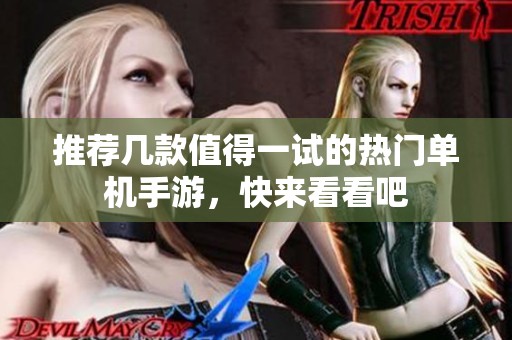 推荐几款值得一试的热门单机手游，快来看看吧