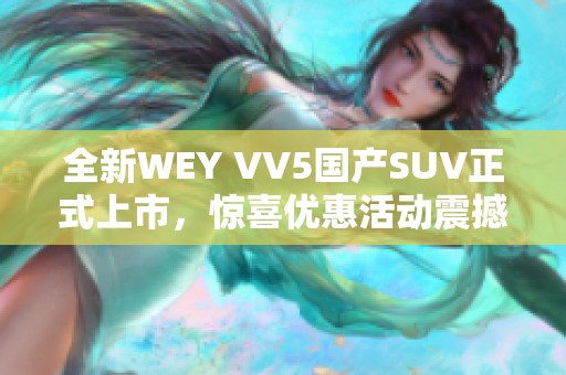 全新WEY VV5国产SUV正式上市，惊喜优惠活动震撼来袭
