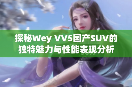 探秘Wey VV5国产SUV的独特魅力与性能表现分析