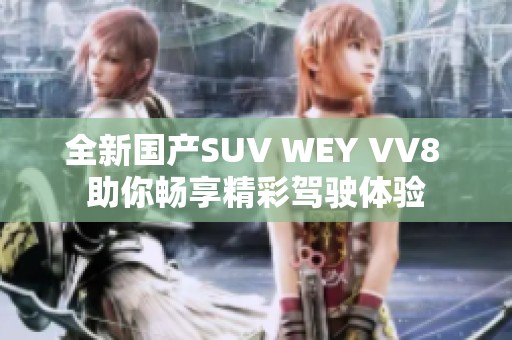全新国产SUV WEY VV8 助你畅享精彩驾驶体验