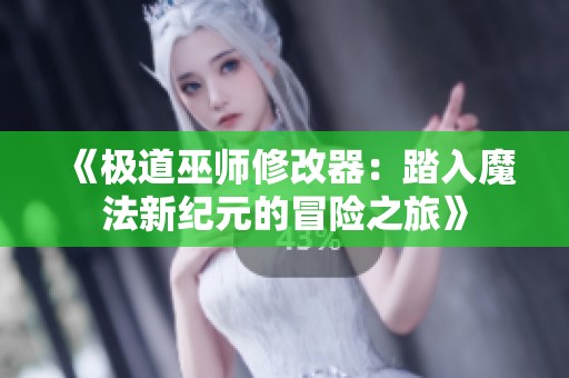 《极道巫师修改器：踏入魔法新纪元的冒险之旅》