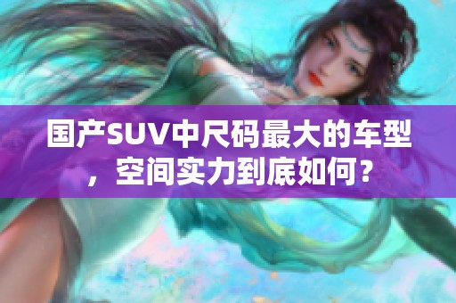 国产SUV中尺码最大的车型，空间实力到底如何？