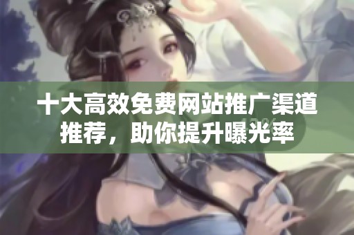 十大高效免费网站推广渠道推荐，助你提升曝光率