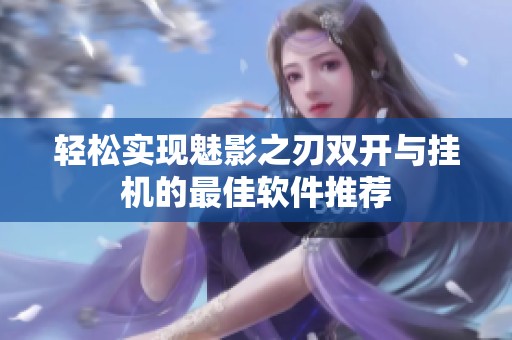 轻松实现魅影之刃双开与挂机的最佳软件推荐