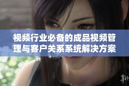 视频行业必备的成品视频管理与客户关系系统解决方案