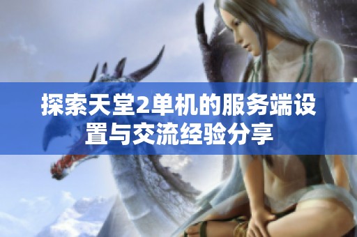 探索天堂2单机的服务端设置与交流经验分享