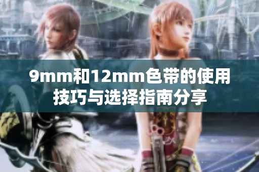 9mm和12mm色带的使用技巧与选择指南分享