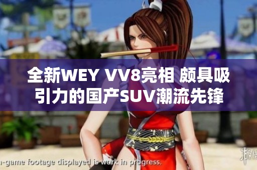 全新WEY VV8亮相 颇具吸引力的国产SUV潮流先锋