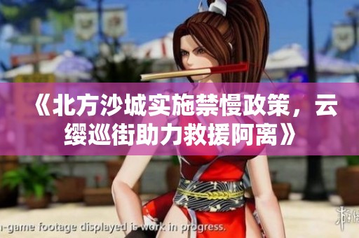 《北方沙城实施禁慢政策，云缨巡街助力救援阿离》