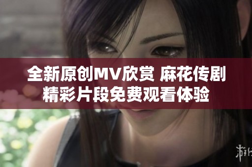 全新原创MV欣赏 麻花传剧精彩片段免费观看体验