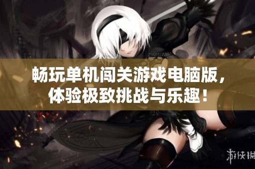 畅玩单机闯关游戏电脑版，体验极致挑战与乐趣！