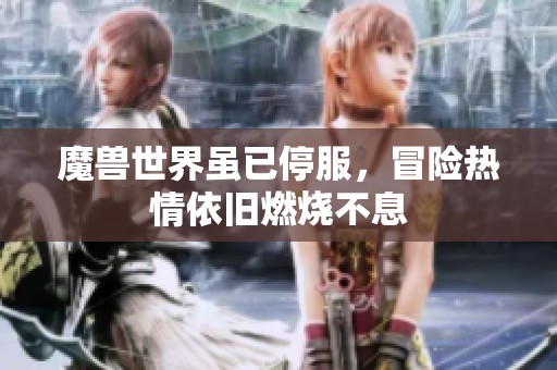 魔兽世界虽已停服，冒险热情依旧燃烧不息