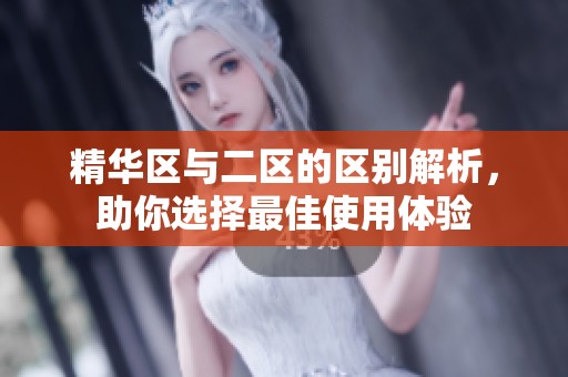 精华区与二区的区别解析，助你选择最佳使用体验