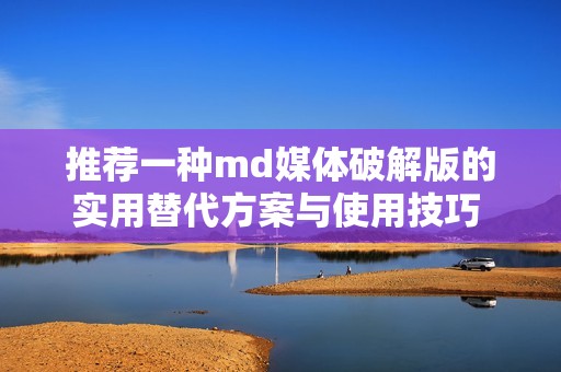 推荐一种md媒体破解版的实用替代方案与使用技巧  