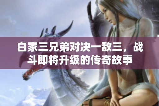 白家三兄弟对决一敌三，战斗即将升级的传奇故事