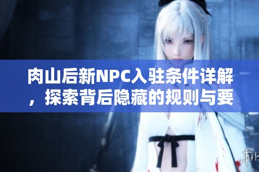 肉山后新NPC入驻条件详解，探索背后隐藏的规则与要求