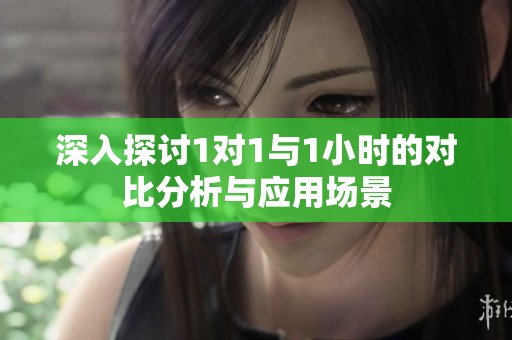 深入探讨1对1与1小时的对比分析与应用场景