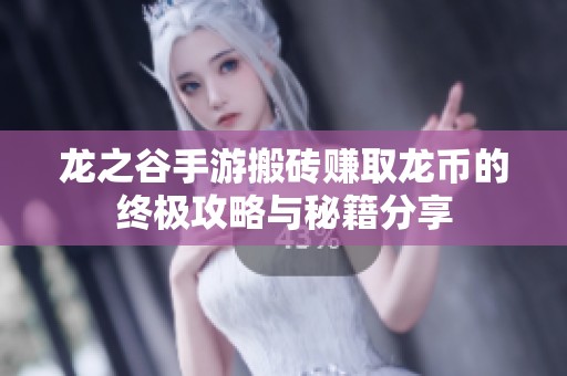 龙之谷手游搬砖赚取龙币的终极攻略与秘籍分享