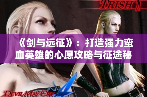 《剑与远征》：打造强力蛮血英雄的心愿攻略与征途秘籍