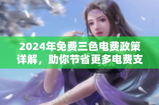 2024年免费三色电费政策详解，助你节省更多电费支出