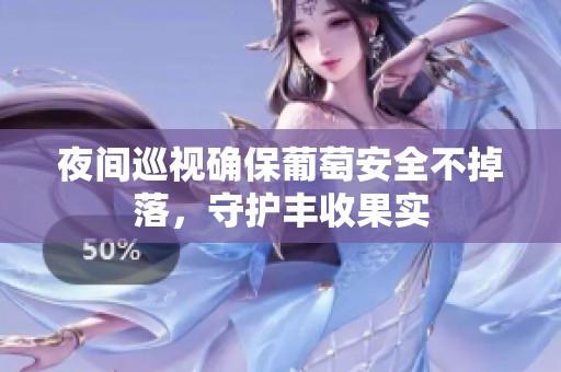 夜间巡视确保葡萄安全不掉落，守护丰收果实