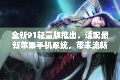 全新91轻量版推出，适配最新苹果手机系统，带来流畅体验