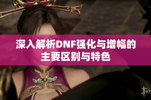 深入解析DNF强化与增幅的主要区别与特色