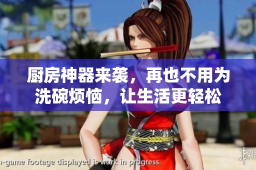 厨房神器来袭，再也不用为洗碗烦恼，让生活更轻松
