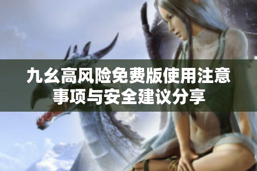 九幺高风险免费版使用注意事项与安全建议分享