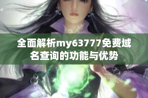 全面解析my63777免费域名查询的功能与优势