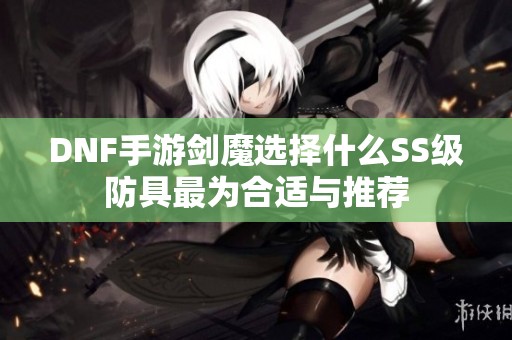 DNF手游剑魔选择什么SS级防具最为合适与推荐