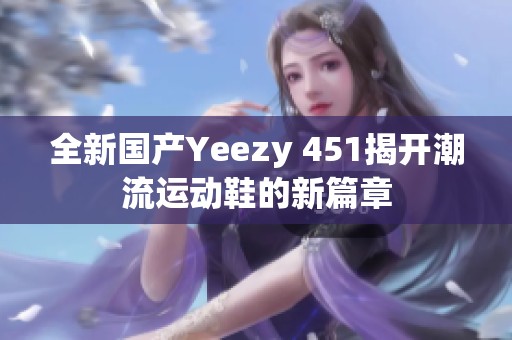 全新国产Yeezy 451揭开潮流运动鞋的新篇章