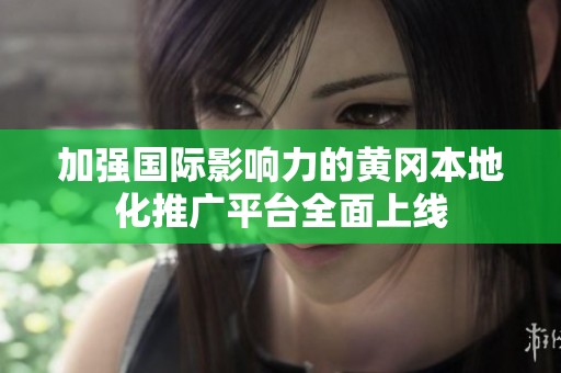 加强国际影响力的黄冈本地化推广平台全面上线