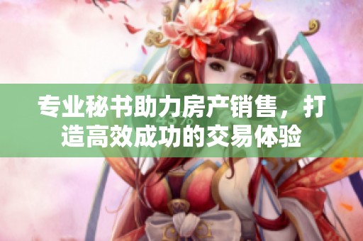 专业秘书助力房产销售，打造高效成功的交易体验