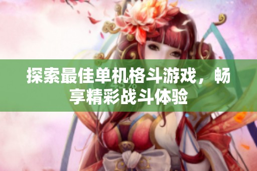探索最佳单机格斗游戏，畅享精彩战斗体验